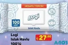 LOGİ ISLAK HAVLU 100'LÜ fiyat ve kampanya bilgisi